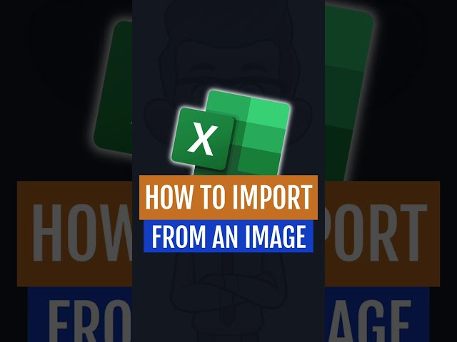 How to Import from an Image into Excel | Excel Tutorial