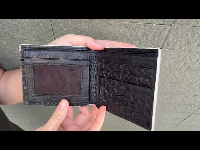 Genuine Ivory White Stomach Crocodile Wallet