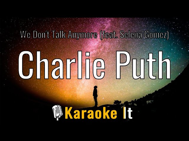 We Don't Talk Anymore (feat. Selena Gomez) - Charlie Puth (Lyrics) VR 360 4K