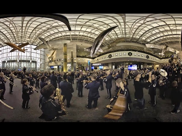 USAF Band Holiday Flash Mob 360!