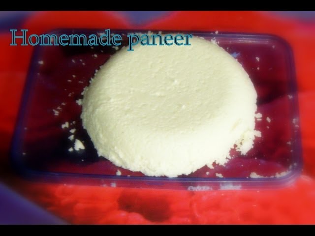 Homemade soft paneer or how to make paneer at home video recipe