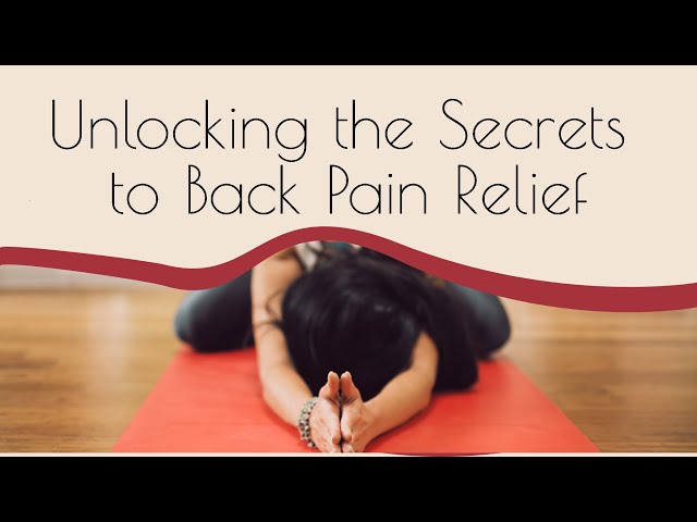 Unlocking the Secrets to Back Pain Relie