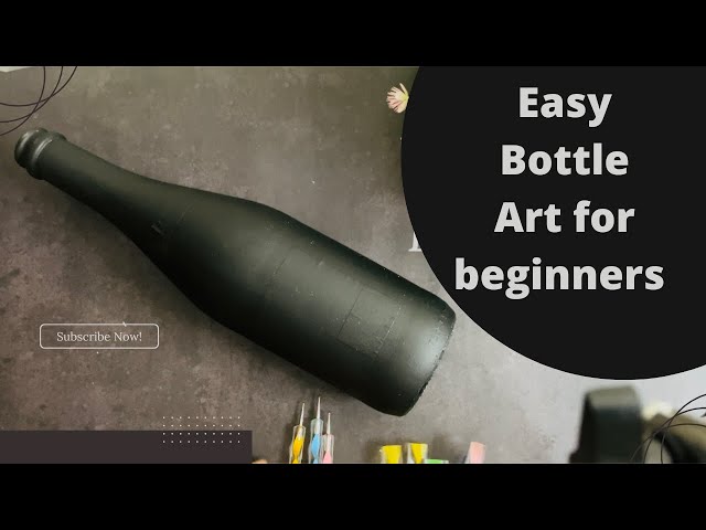 Bottle art /Very Beautiful & Elegant Bottle Art| DIY Bottle Decoration Ideas| Simple Dot Art