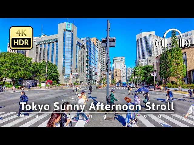 Japan - Tokyo Sunny Afternoon Stroll from Harajuku to Yotsuya [4K/HDR/Binaural]