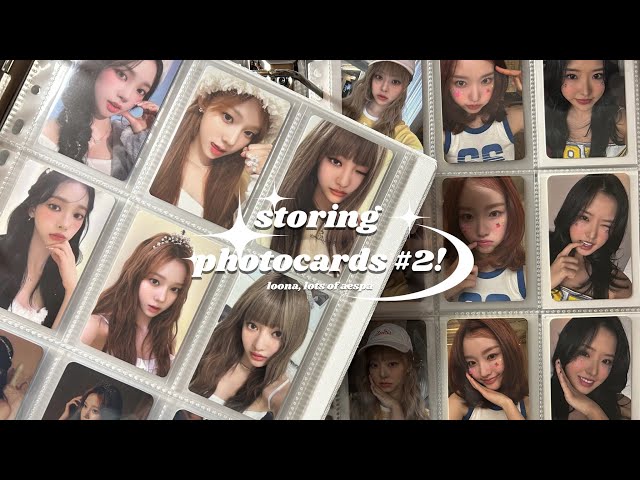 storing photocards #2! ☆ loona and lots of aespa!