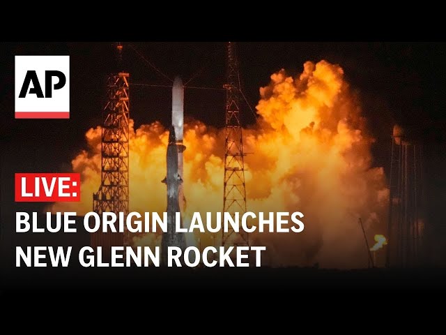 LIVE: Blue Origin launches New Glenn rocket on first test flight