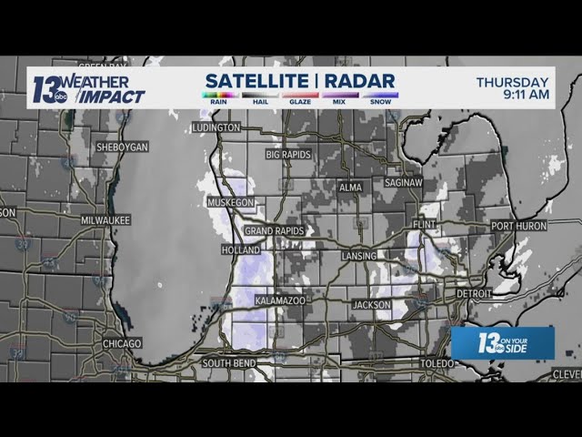 How much snow did West Michigan get?