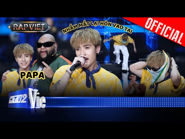 Quang Hùng MasterD thăm papa FHERO không quên vấp nhẹ, thả vài câu HIT cực mượt | Rap Việt 2024