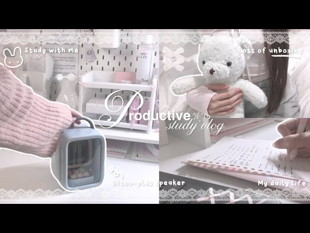 PRODUCTIVE study vlog ⋆.˚꣑ৎ  Divoom speaker, study with me, Tokyo Catch crane game