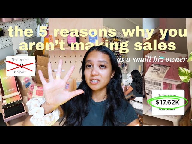 5 reasons why people aren't buying from your small business (& actionable steps to increase sales💸)