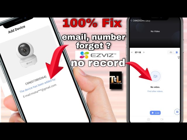 ezviz recording problem fix 100% | ezviz camera email,phone number, forget | e-mail and number reset