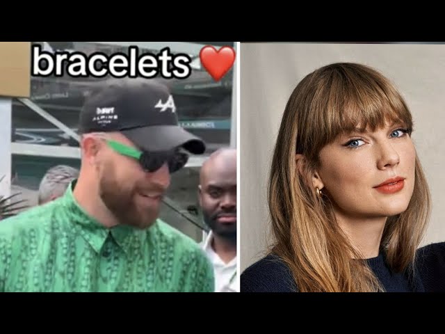 Taylor Swift Fans Give Travis Kelce Friendship Bracelets at Miami Grand Prix