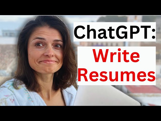 Using ChatGPT to Improve Resumes