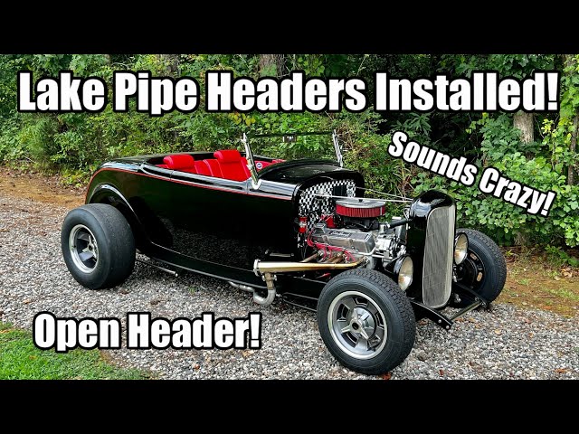 Lake Pipe Header Install - ‘32 Ford Roadster Hot Rod