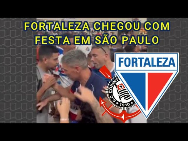 Torcida do Fortaleza faz festa na chegada do Leão em São Paulo. Criticas ao Corinthians brasileirão