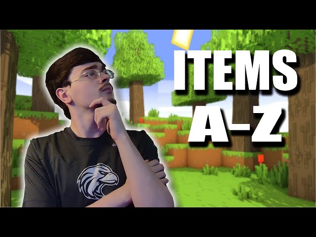 my ADHD brain decided to get items from A-Z