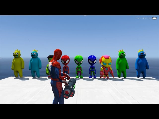 GTA 5 Epic Ragdolls RED SPIDERMAN VS RED MINION VS GREEN MINIONEuphoria Physics & Funny Fails 15