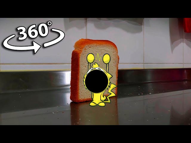 Toast falling over Pop Incredibox Sprunksters (sprunki) | 360° VR Video