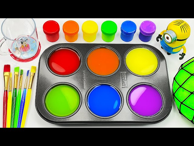 Satisfying Video l How to Make Lollipop Candy With Playdoh & Paintbrush Cutting ASMR l Minion Toy