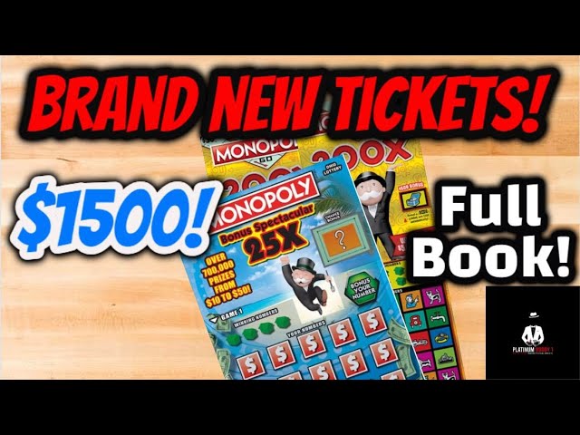 🔵🔴PROFIT SESSION!🔵🔴BRAND NEW TICKETS!🔵🔴MONOPOLY 25X!/FULL BOOK🔵🔴Ohio Lottery Scratch Off Tickets🔵🔴