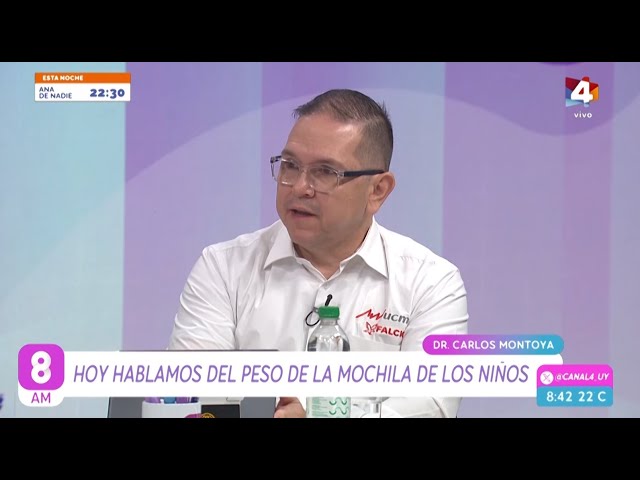 8AM - ¿Cuánto debe pesar la mochila de un niño?