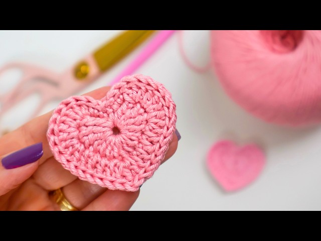 Crochet Valentine's day Heart in 10 min!