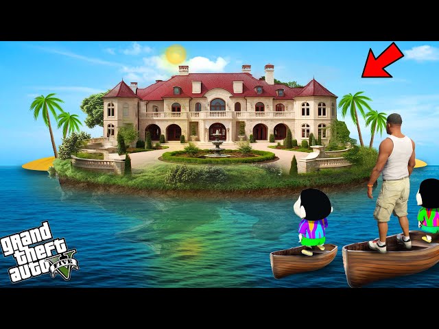 Franklin Buys Luxury Island Mansion To Surprise Shinchan & Pinchan In GTA 5!