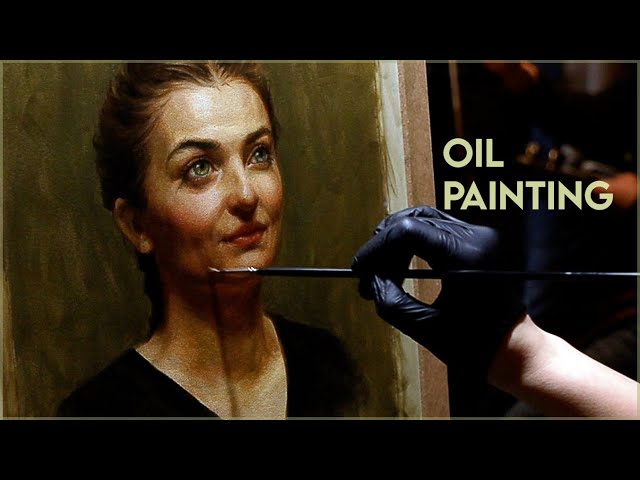 "Green Eyes" Portrait 🎨 OIL PAINTING TIME LAPSE