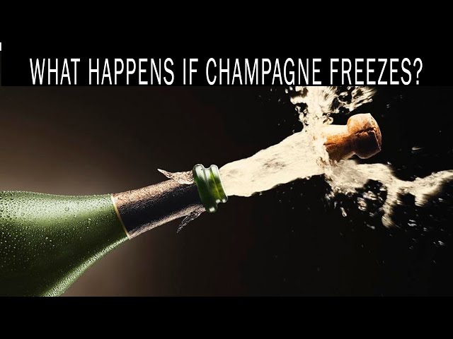 What happens if you freeze champagne