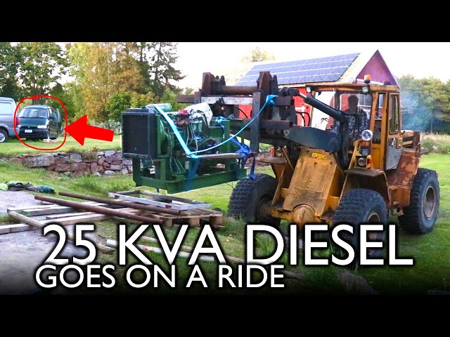 25 kVA Diesel goes on a ride!