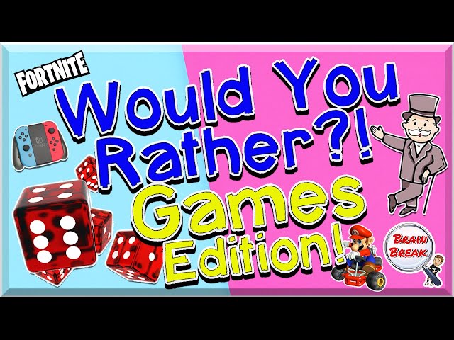 Would You Rather? Games Edition! | This or That | Fun Fitness for Kids | GoNoodle | PE