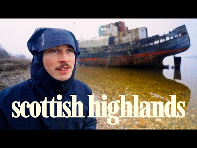 solo winter trip to the scottish highlands | hiking, cycling and shipwrecks