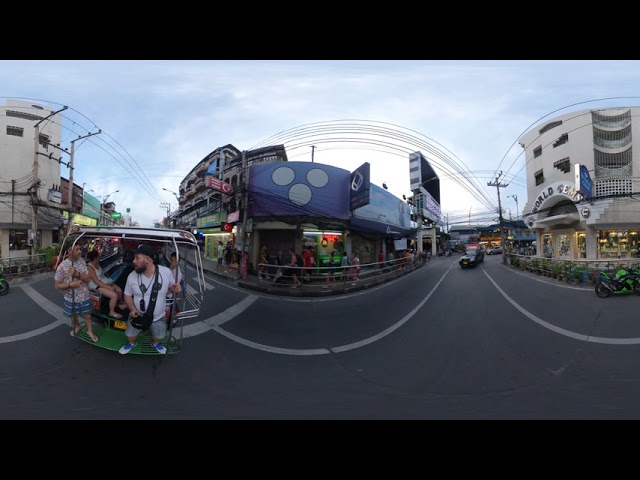 Beach Road Pattaya, Thailand 2019 in 360 VR 5.7K