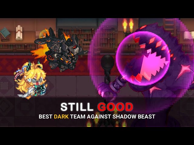 [Guardian Tales] Best Dark Team on Shadow Beast | GR100 School Hours Rooftop