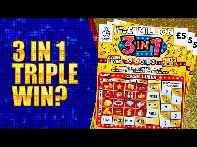 Can we get a triple win on the '3-in-1' scratch card? 🥉💰🥇 It's the Scratchcard Gameshow!