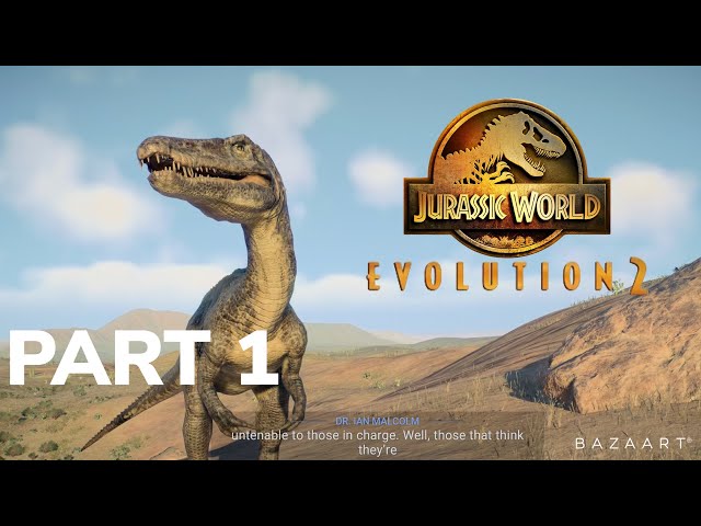 Jurassic World Evolution 2 - PART 1 CAMPAIGN INTRO (PS5)(4K) FULL