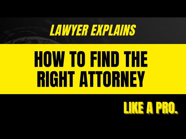 "How do I choose the right attorney?" | Attorney James Urrutia Explains