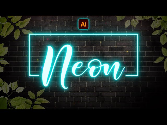 Editable Neon Glow Effect in Illustrator | Neon Effect | Illustrator Tutorial