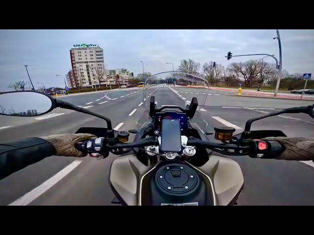 4K. Sezon 2025. Premium Class. First Ride in Winter Conditions #2. Triumph Tiger 1200 Rally PRO. POV