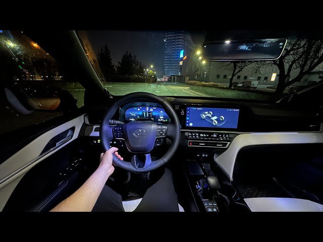 Driving New Toyota Camry 2025 at Night