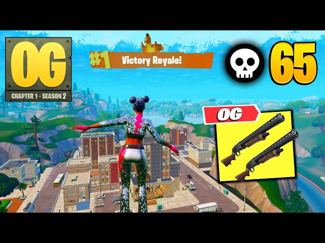 65 Elimination Solo Vs Squads OG "Zero Build" Gameplay Wins (Fortnite OG Chapter 1 Season 2)