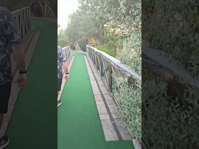 RARE PAR 4 in MINIATURE GOLF! I MADE BIRDIE!