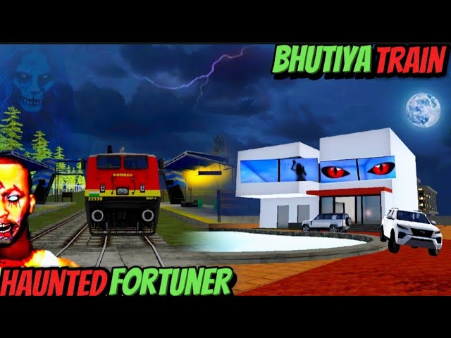 Bhutiya Train VS Horror Fortuner Classic Hounted Story Dinosaurs Zombies in Indian Bikes Driving 3D