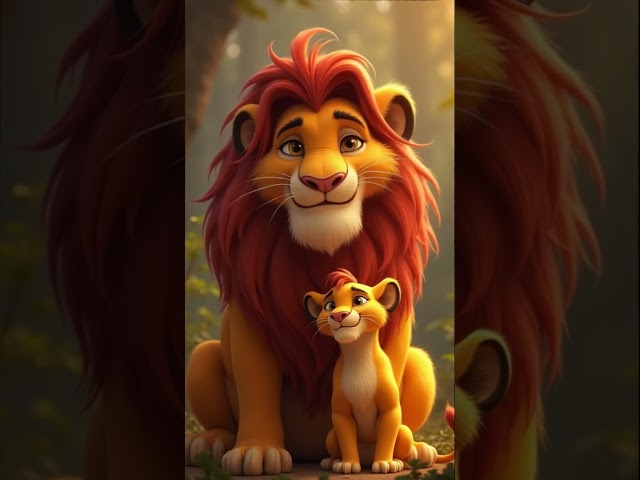 The Heartwarming Moment a Father Lion Sings to His Son