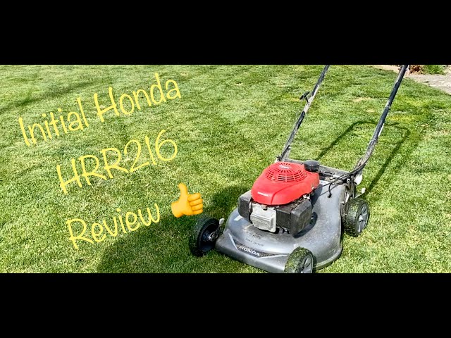 Initial Honda HRR216 review