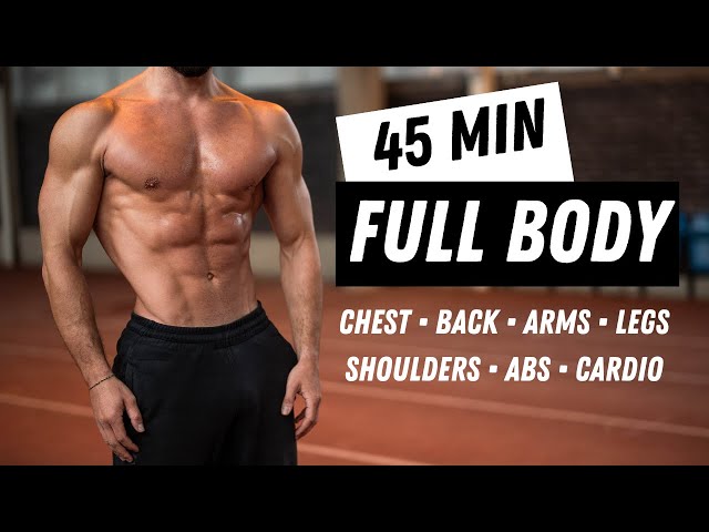 45 Min FULL BODY WORKOUT | No Equipment | No Repeat | Rowan Row