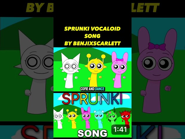 Incredibox Sprunki VOCALOID Song Animated Music Video (Hatsune Miku Not Sprunki Gyatt)