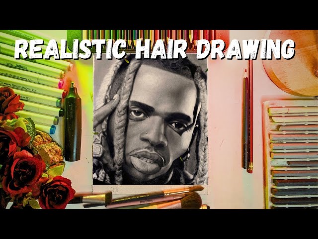 Drawing Realistic Curly Hair in JUST 8 Minutes!