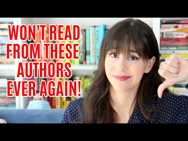 Won't Read More Books by These Popular Authors Ever Again! || Books with Emily Fox