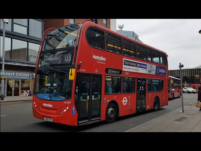 Full Ride: London Bus Route U3 Heathrow Airport - Uxbridge. Metroline Enviro400 TE1099 (LK60 AHJ)